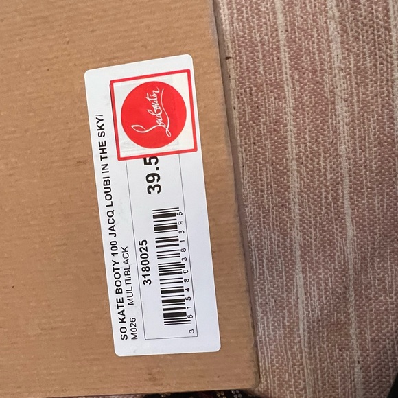 Black/Red/Gold So Kate 100Heels Jacq Loubi In The Sky Limited Edition Booties - Picture 7 of 8